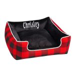 Black-minkey-Plaid-dog_bed