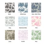 personalized_pink_toile_round_dog_bed
